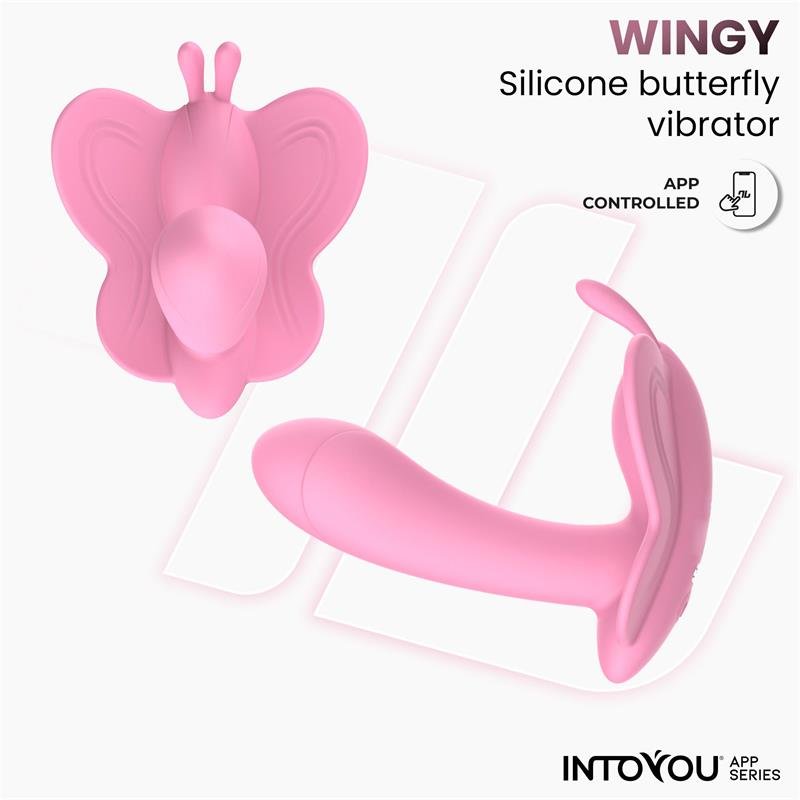 Wingy Butterfly Vibrator with App Pink - Image 9