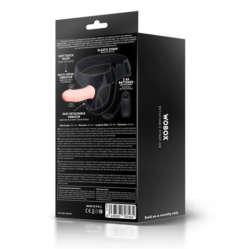 Wobox Detachable Strap-On with Hollow Dildo, Vibration and Remote Control - Image 6