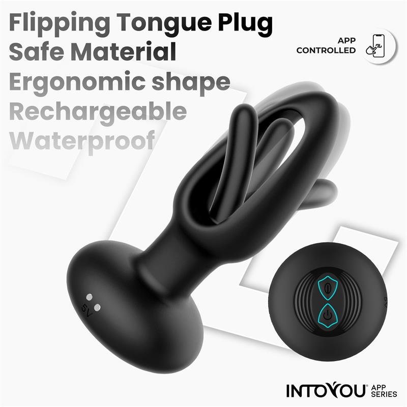 Zack Anal Plug with Flipping Tongue and Vibration with App - Image 3