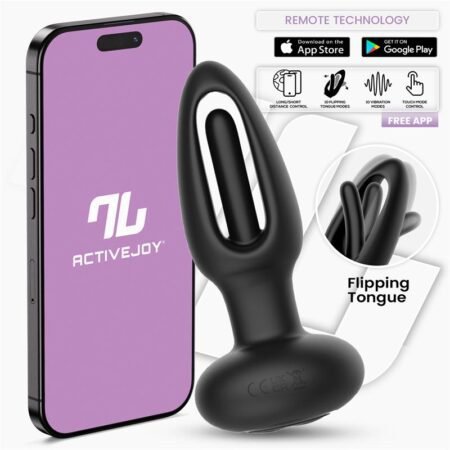 Zack Anal Plug with Flipping Tongue and Vibration with App