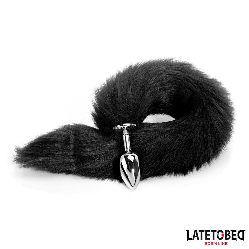 Anal plug with tail Black 40 cm - Image 6