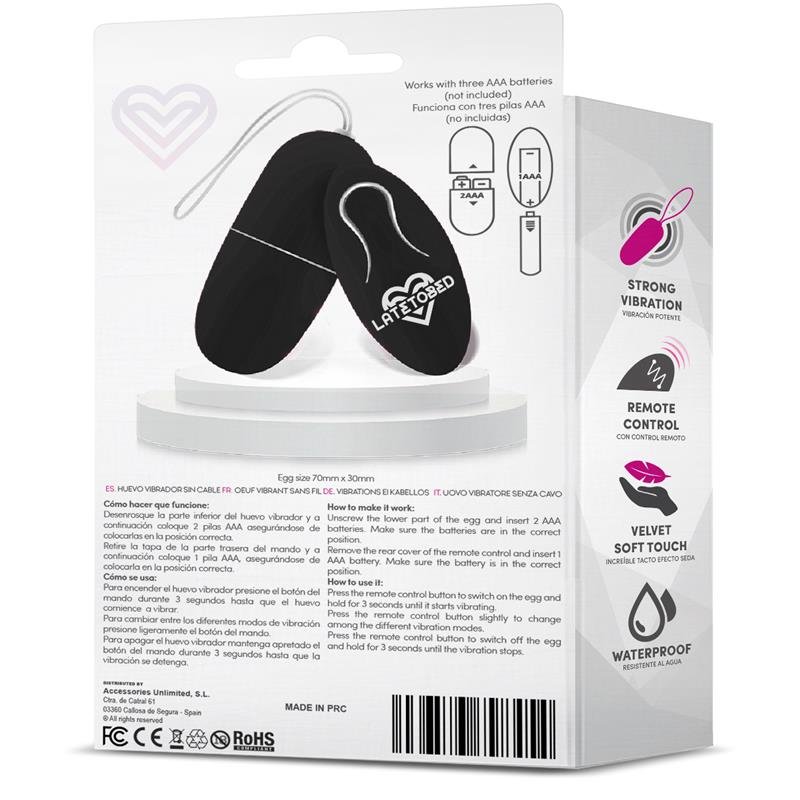 Ecoblack Vibrating Egg with Remote Control - Image 3