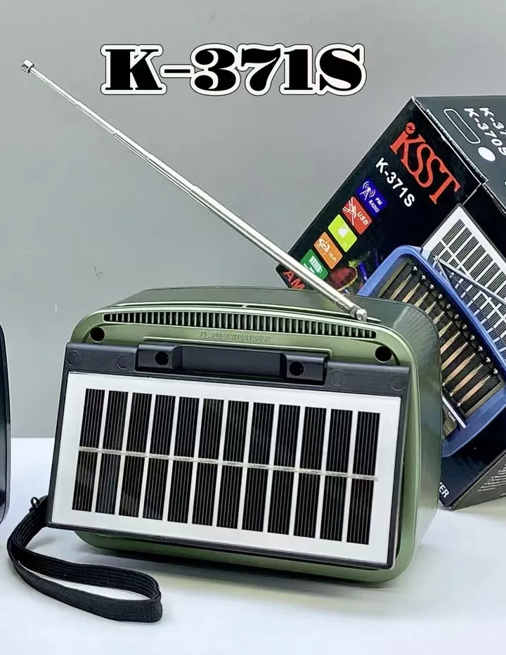 Επαναφορτιζόμενο ραδιόφωνο Retro με ηλιακό πάνελ - K-371S - 023719 - Green - Image 2