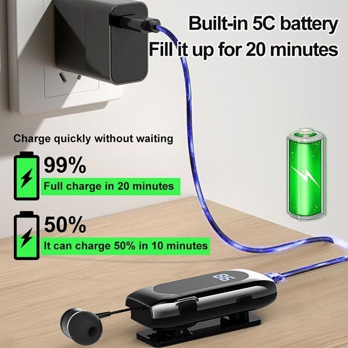 Ασύρματο ακουστικό Bluetooth - K55 - 231055 - Black - Image 3