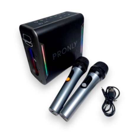 Φορητό ηχείο Bluetooth με 2 μικρόφωνα Karaoke - PR-1016 - 241373