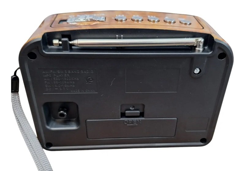 Επαναφορτιζόμενο ραδιόφωνο Retro με Bluetooth - PR-1002BT - 241434 - Brown - Image 3