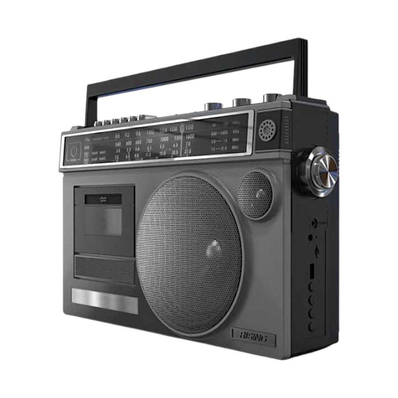 Φορητό ραδιόφωνο & κασετόφωνο με Bluetooth - GLB910 - 718211 - Black