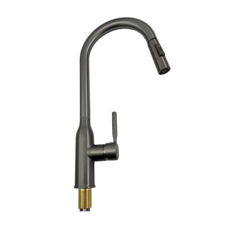 Μπαταρία βρύσης κουζίνας με επεκτεινόμενη κεφαλή - Grey - 802325
