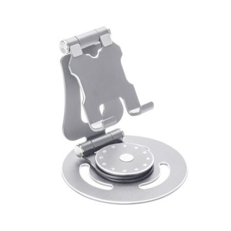 Βάση στήριξης smartphone/tablet μεταλλική περιστρεφόμενη - G62 - 813492 - Silver