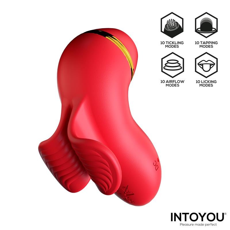 Beeny Stimulator with 4 Caps, Suction, Tapping, Tickling and Licking - Image 5