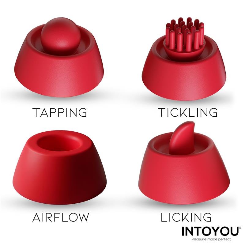 Beeny Stimulator with 4 Caps, Suction, Tapping, Tickling and Licking - Image 6