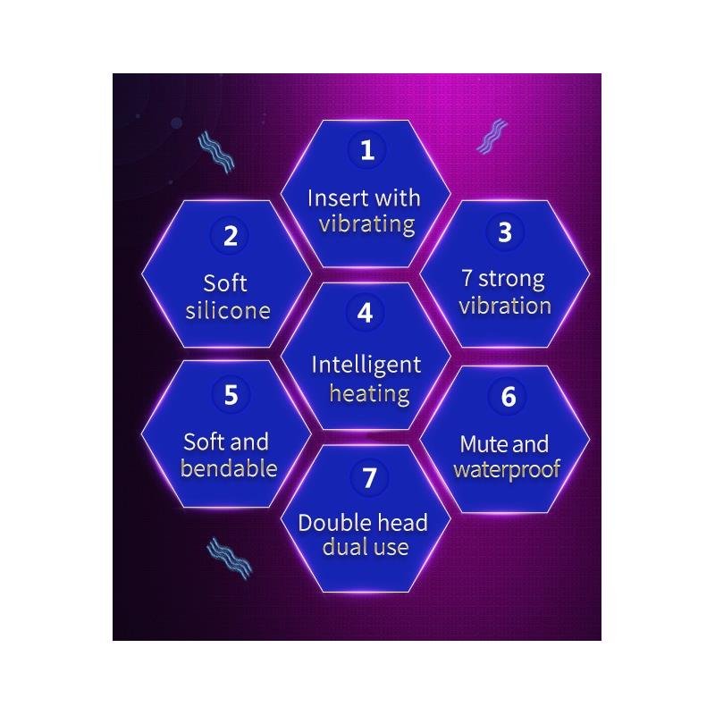 Doble-Head Massager Yoni Dark Lilac - Image 6