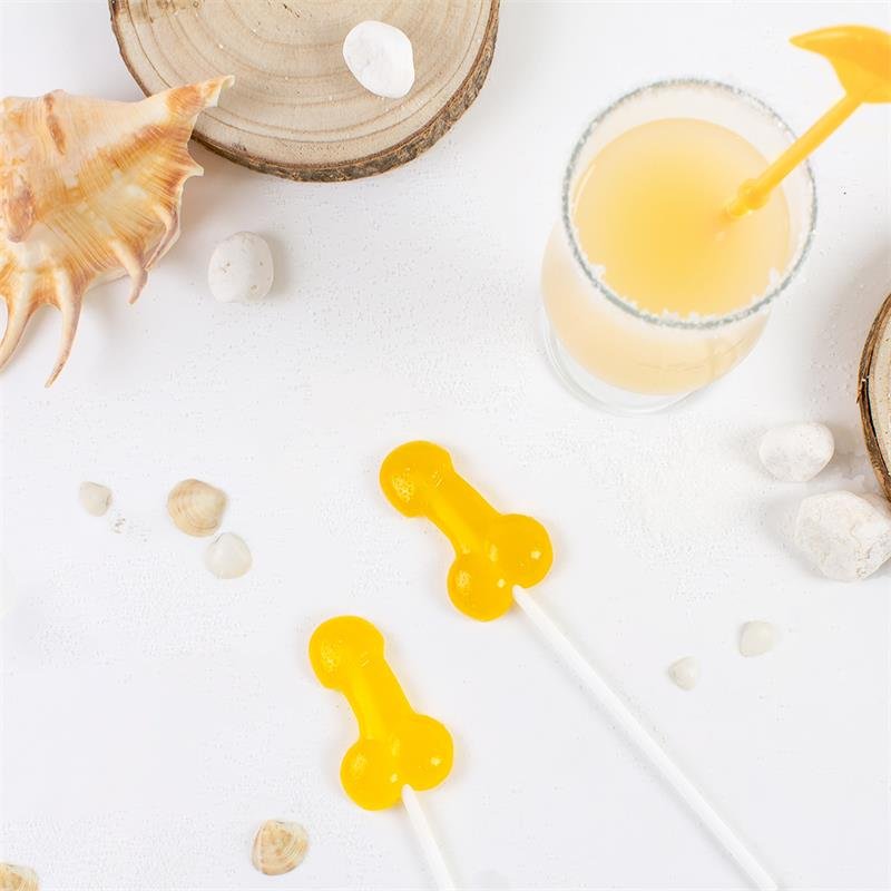 Penis Shaped Lollipop Piña Colada Flavor with Alcohol - Image 4