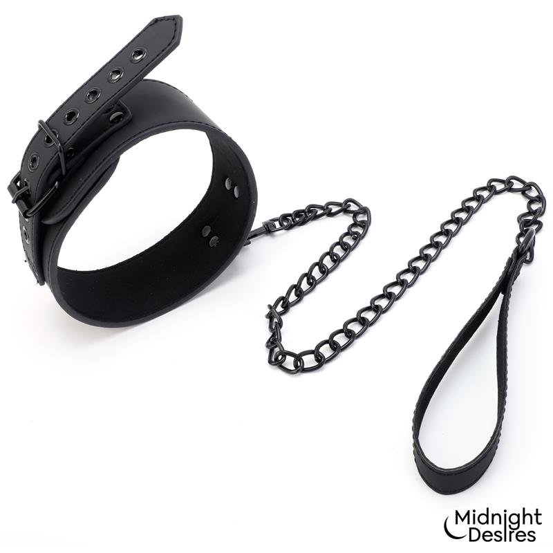Restraint Set with Collar with Leash and Cuffs - Image 4