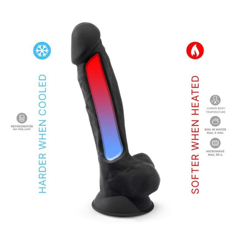 Dildo Dual Density Mod. 1 - 7 Black - Image 4