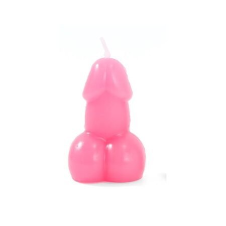 Penis-shaped candle  Fuscia