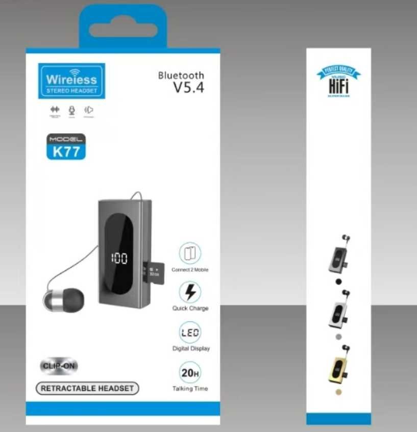 Ασύρματο ακουστικό Bluetooth - K100 - 153416 - Black - Image 2