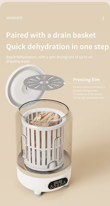 Φορητό επαναφορτιζόμενο πλυντήριο ρούχων mini - HP909 - 457658 - Green - Image 3