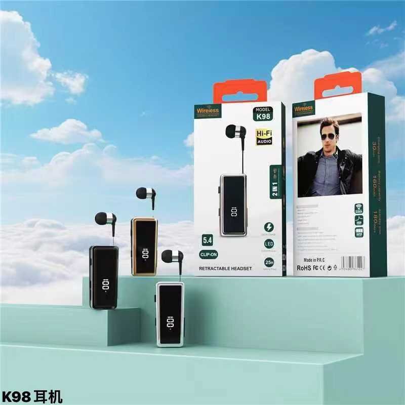 Ασύρματο ακουστικό Bluetooth - K98 - 361007 - Black - Image 2