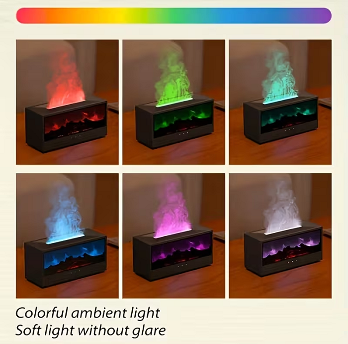 Υγραντήρας χώρου με εφέ φλόγας - 626286 - White - Image 3