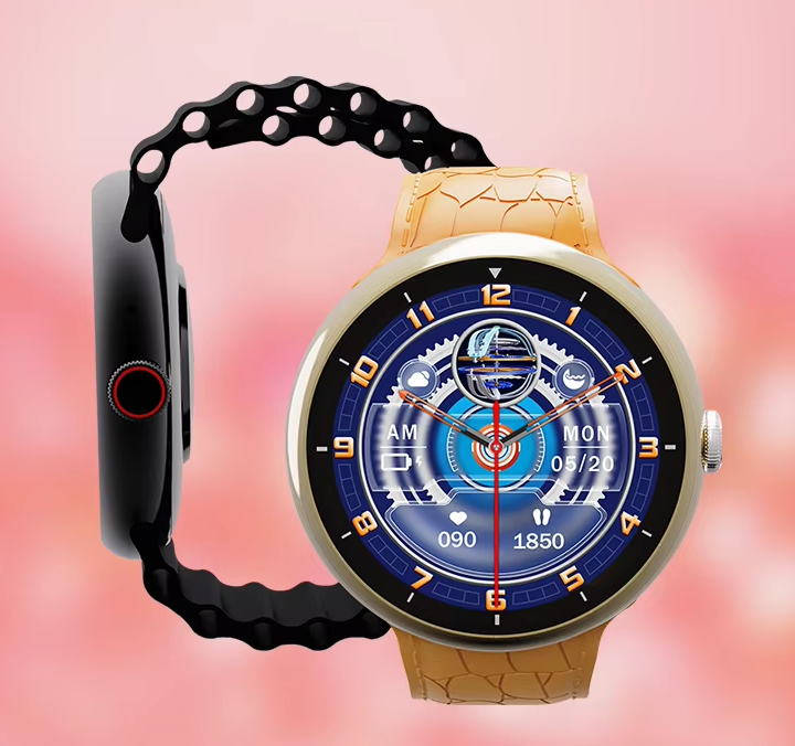 Σετ Smartwatch με 7 λουράκια - V16 Pro Max - 814161 - Black - Image 2