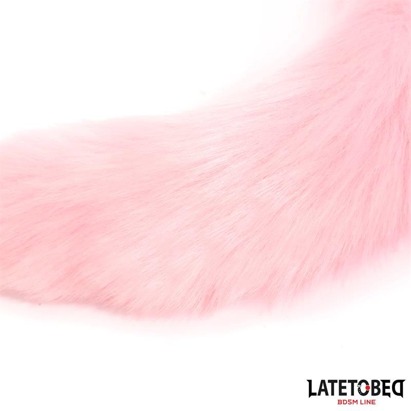 Anal Plug with Fox Tail Pink 40 cm - Image 8