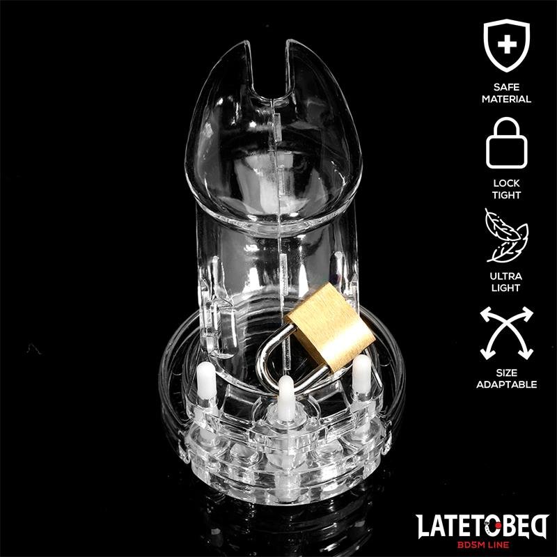 Chastity Penis Cage Long Clear - Image 3