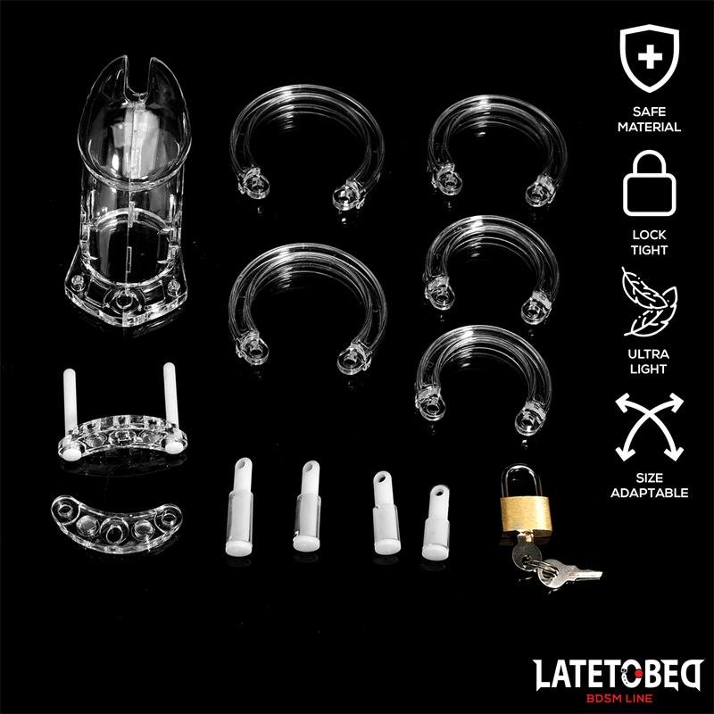 Chastity Penis Cage Long Clear - Image 7