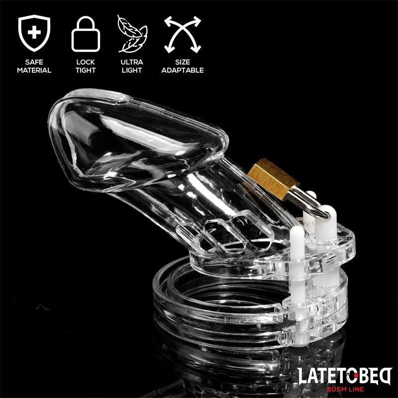 Chastity Penis Cage Long Clear