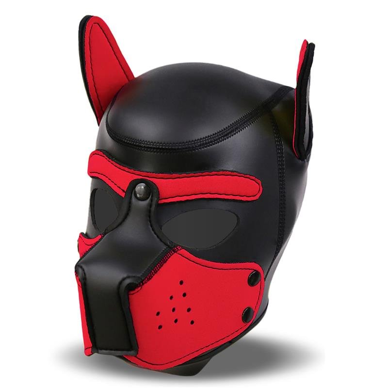 Hound Dog Hound with Removable Muzzle Neoprene Black/Red One Size - Image 2
