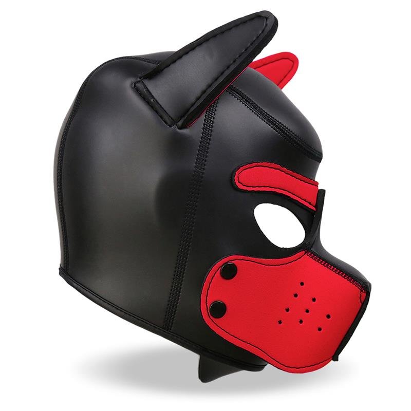 Hound Dog Hound with Removable Muzzle Neoprene Black/Red One Size - Image 4