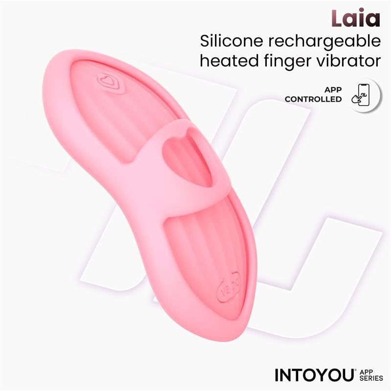 Laia Heated Finger Vibrator and App Pink - Image 7