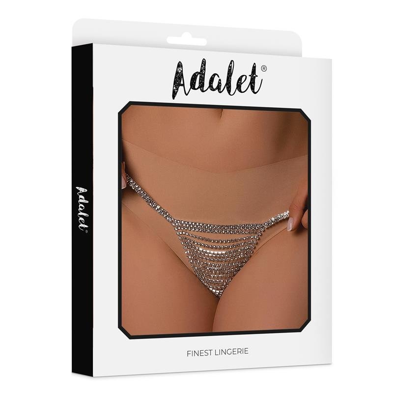 Naia Sparkly Thong Silver One Size - Image 2