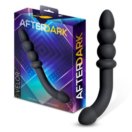 Velor Double Anal Massager Silicone