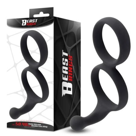 Double Penis Ring Solid Silicone 50/40 mm