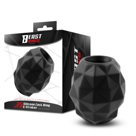 Penis Ring and Stroker Liquid Silicone 25 mm