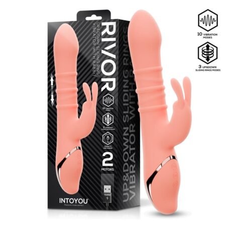 Rivor Vibrator with U and Down Sliding Rings