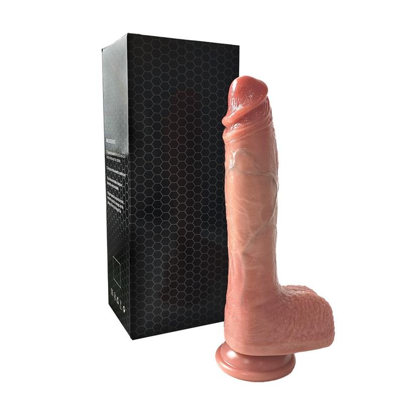 Dildo with Vibration, Thrusting and heating 24 cm - Image 3