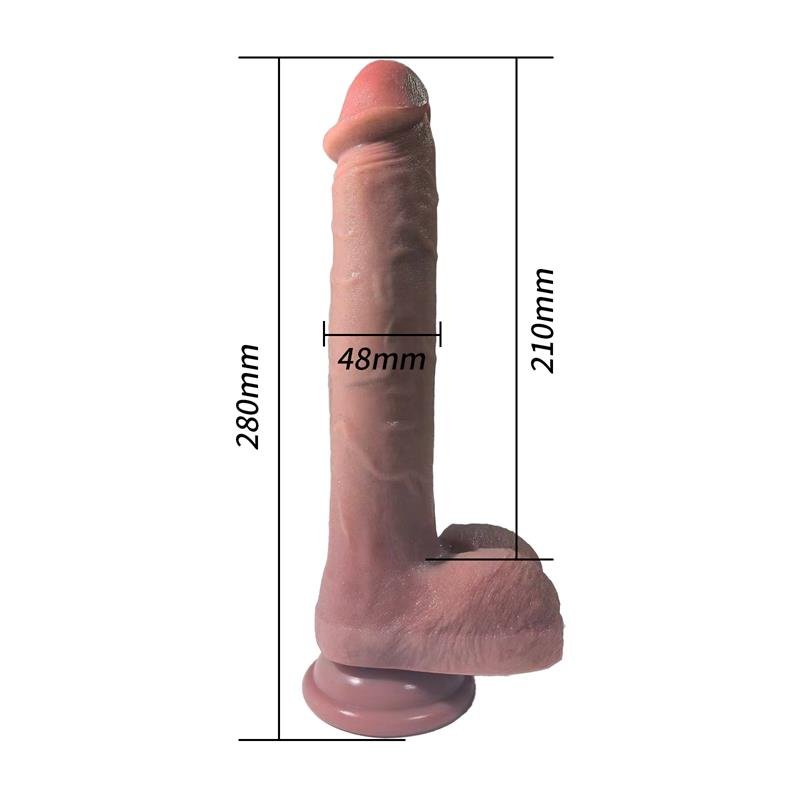 Dildo with Vibration, Thrusting and heating 28 cm - Image 7