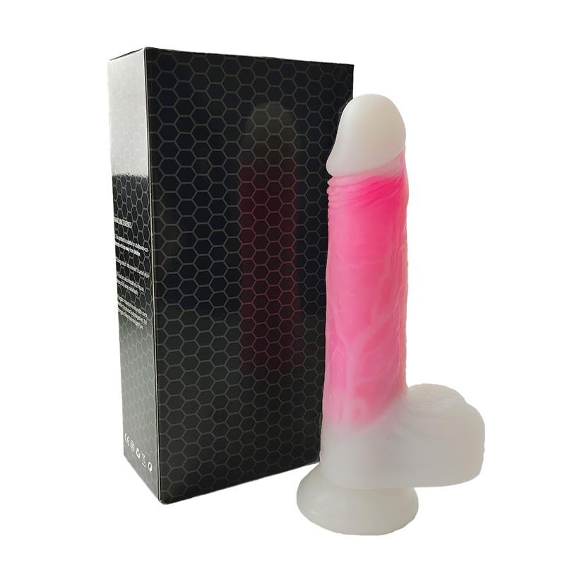 Double-layer Dildo with Vibration, thrusting and heating 21.5 cm - Image 2