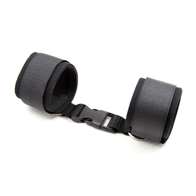 Neoprene Ankle Cuffs with Velcro Black - Image 2