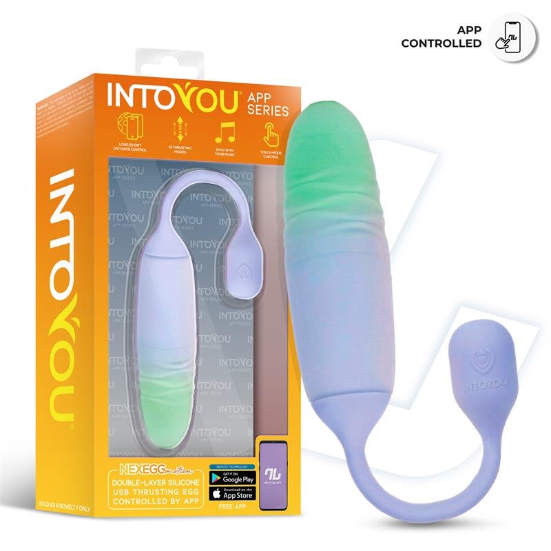 NexEgg Motion Vibrating Egg with Thrusting App Lilac/Pistachio - Image 5