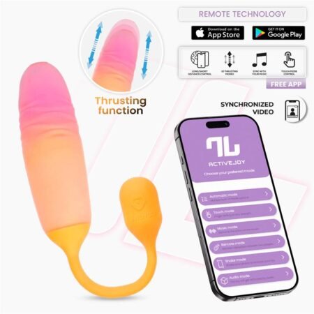 NexEgg Motion Vibrating Egg with Thrusting App Orange/Pink