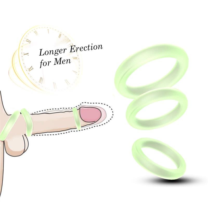 Set of 3 rings Glow in the Dark - Image 4