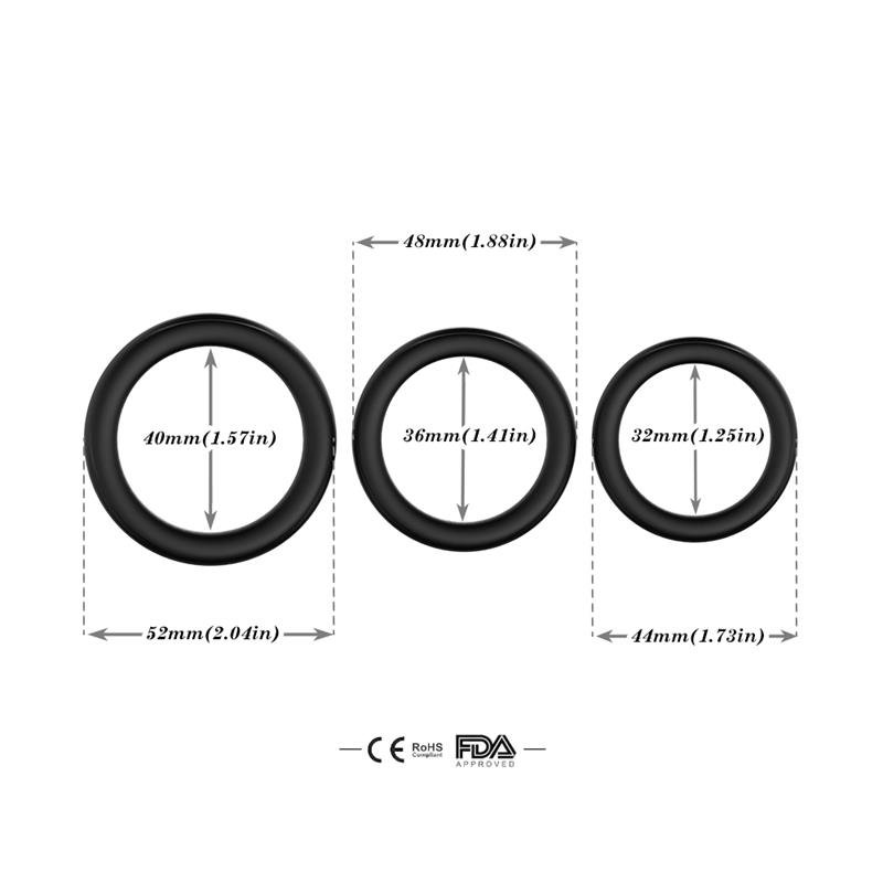 St of 3 Penis rings - Image 11