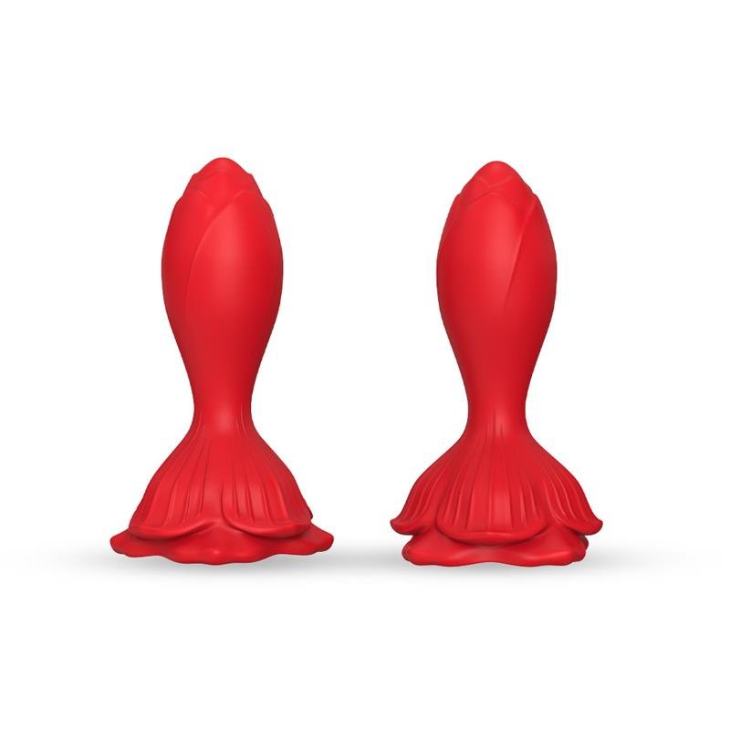 Vibrating anal plug with Rose Base - Image 2