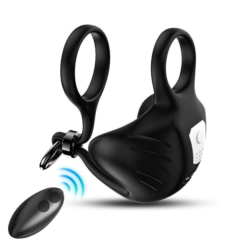 Vibrating Penis and Testicles Ring Adjustable - Image 2