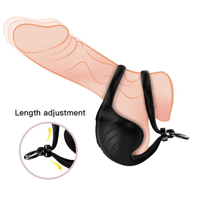 Vibrating Penis and Testicles Ring Adjustable - Image 6