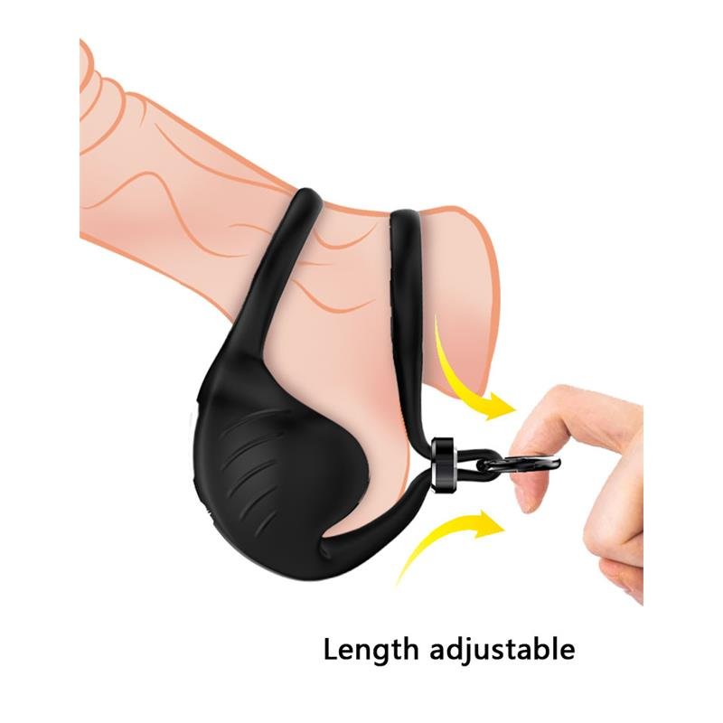 Vibrating Penis and Testicles Ring Adjustable - Image 9