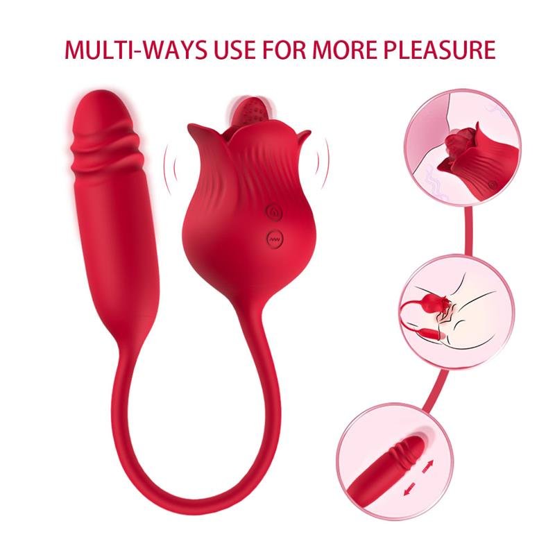 Vibrating Rose with Thrusting and Licking USB - Image 6
